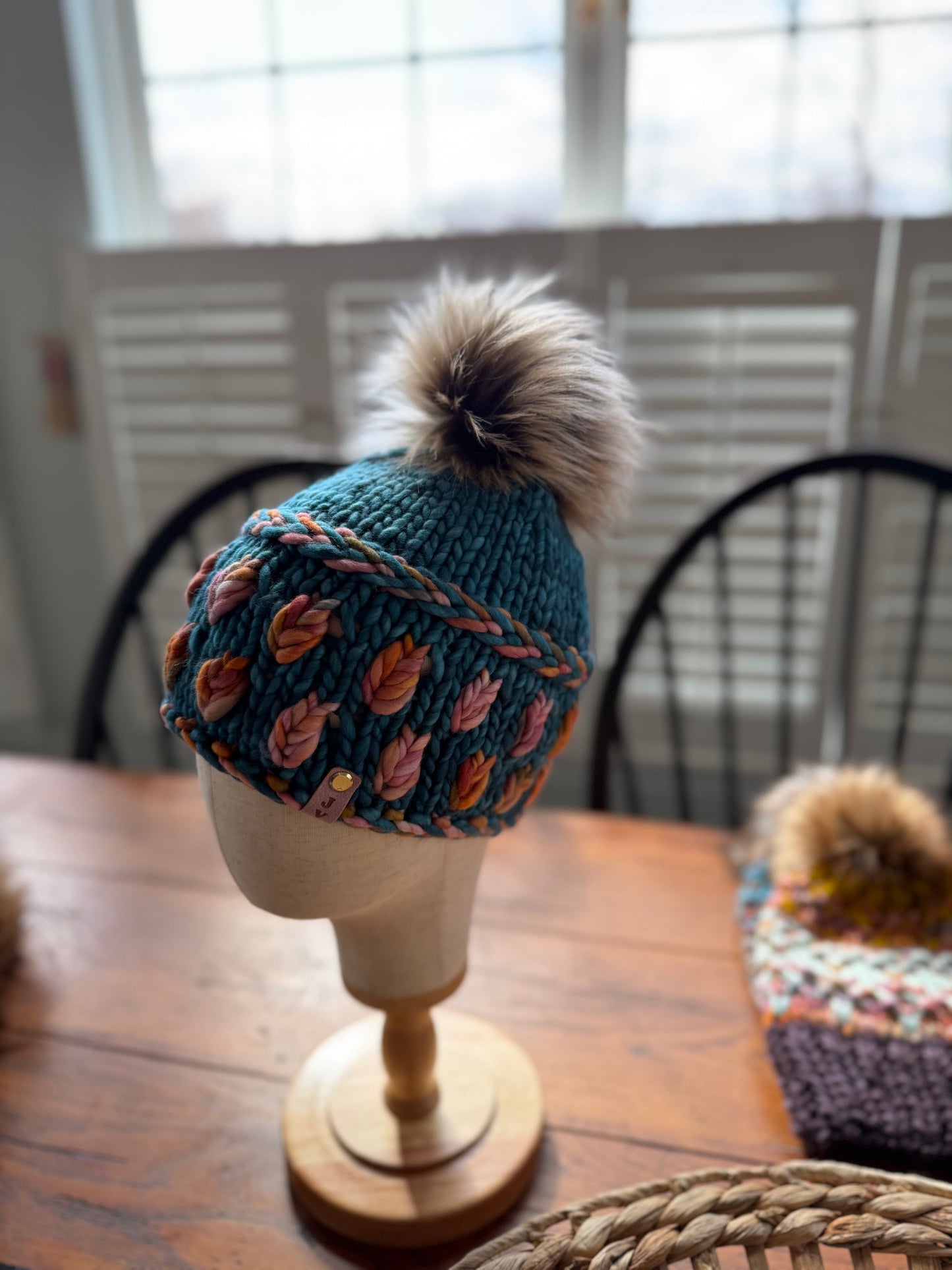 Hand Knit Merino Wool Chunky Beanie