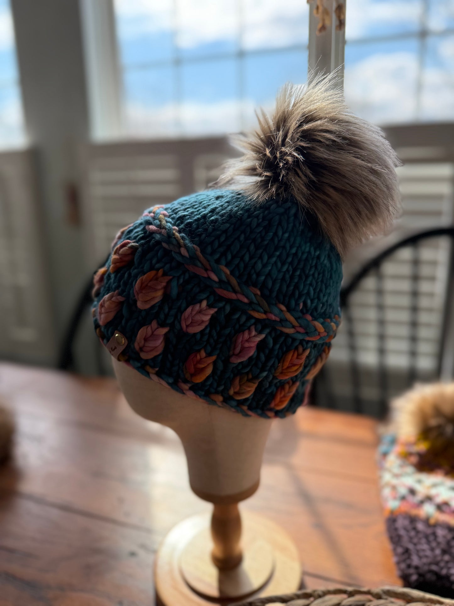 Hand Knit Merino Wool Chunky Beanie