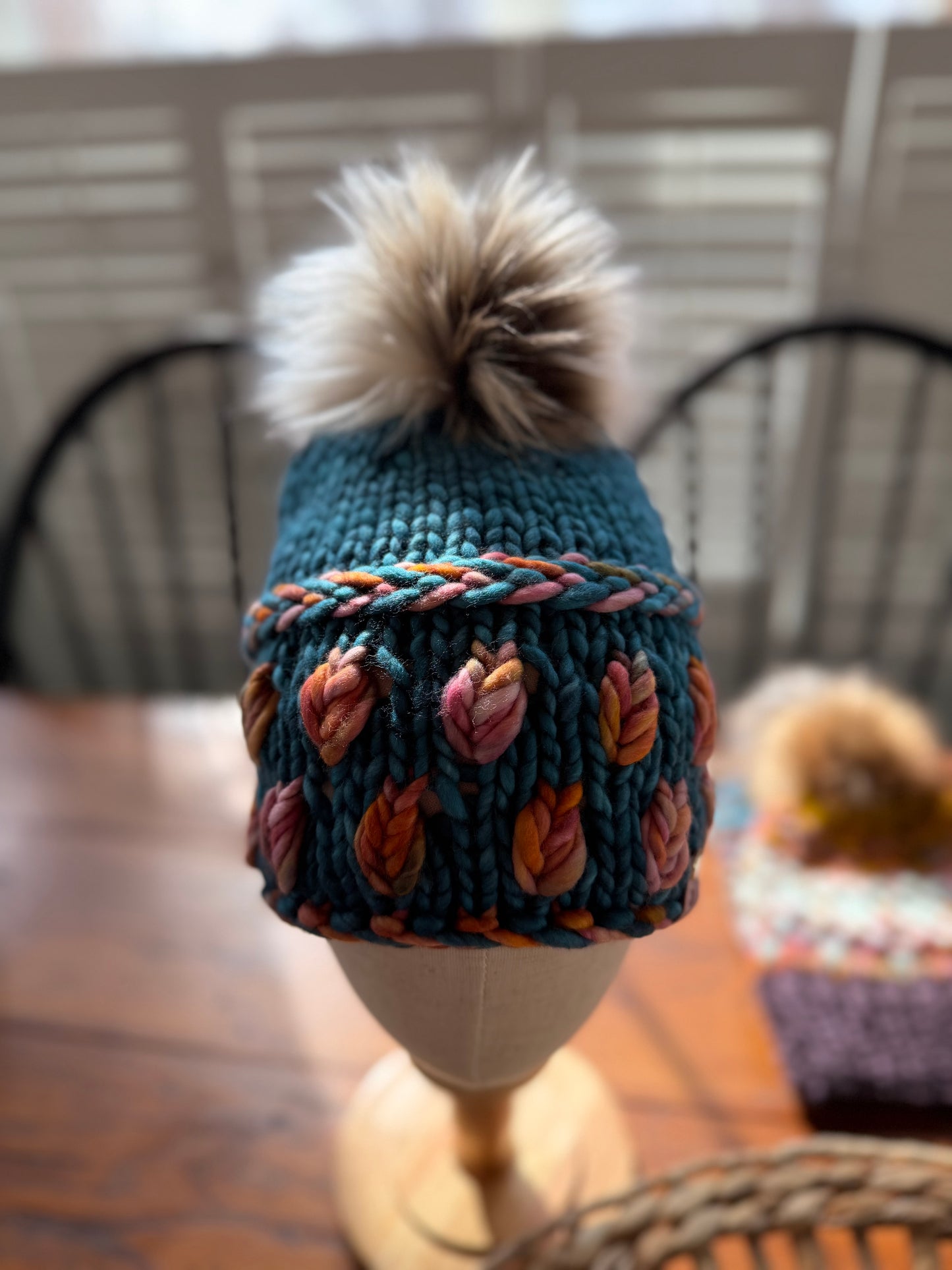 Hand Knit Merino Wool Chunky Beanie