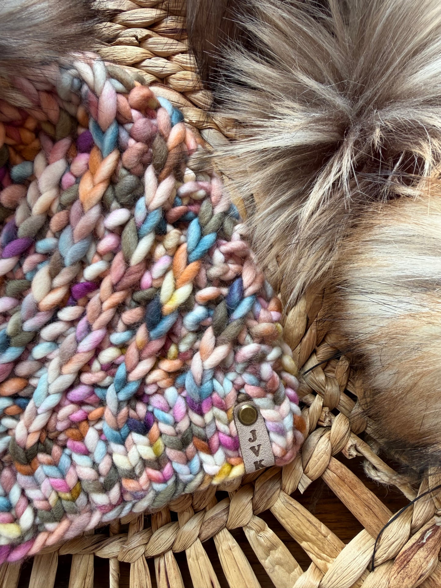 Hand Knit Merino Wool Chunky Beanie