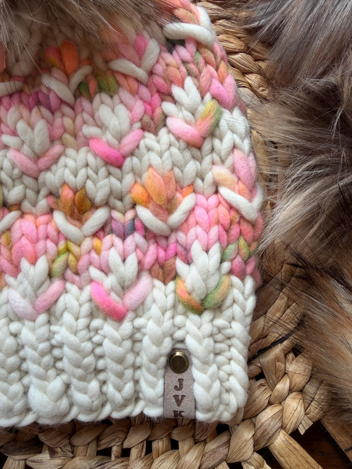 Hand Knit Merino Wool Chunky Beanie