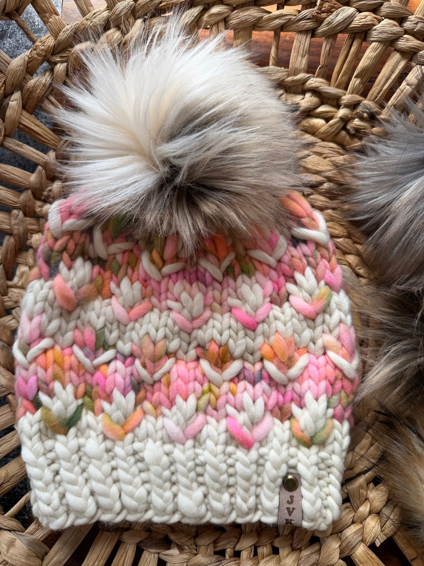 Hand Knit Merino Wool Chunky Beanie