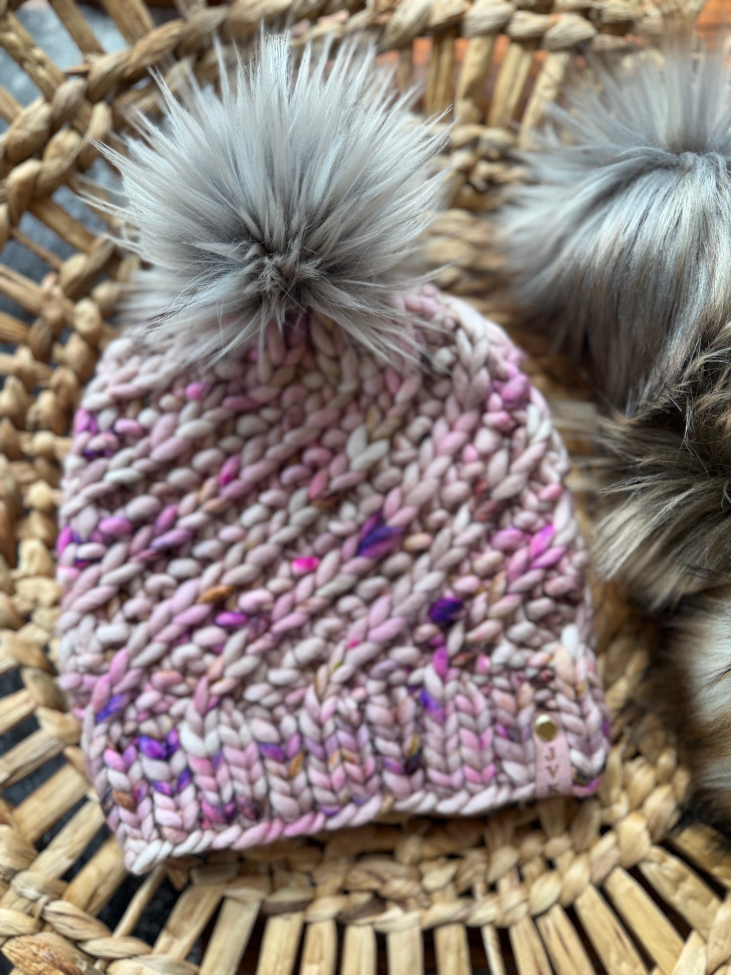 Hand Knit Merino Wool Chunky Beanie