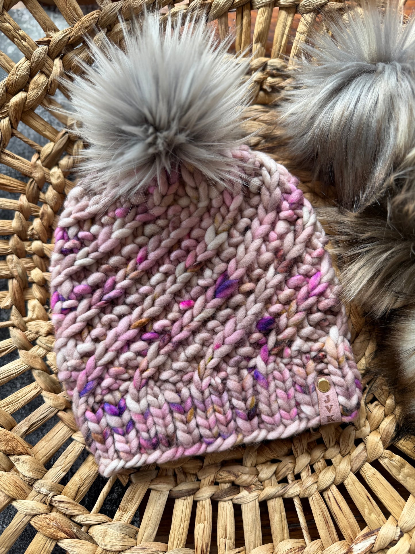 Hand Knit Merino Wool Chunky Beanie