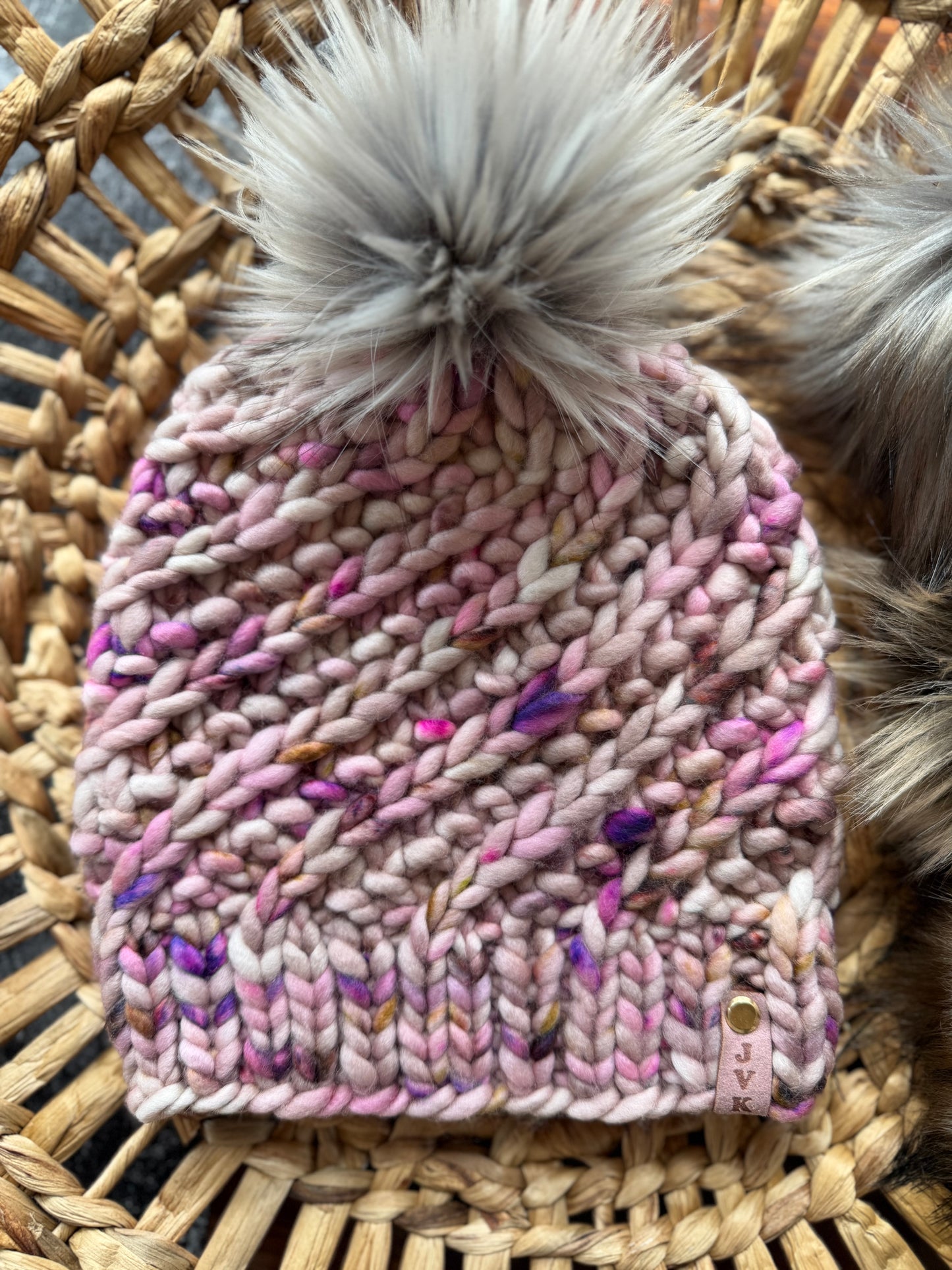 Hand Knit Merino Wool Chunky Beanie