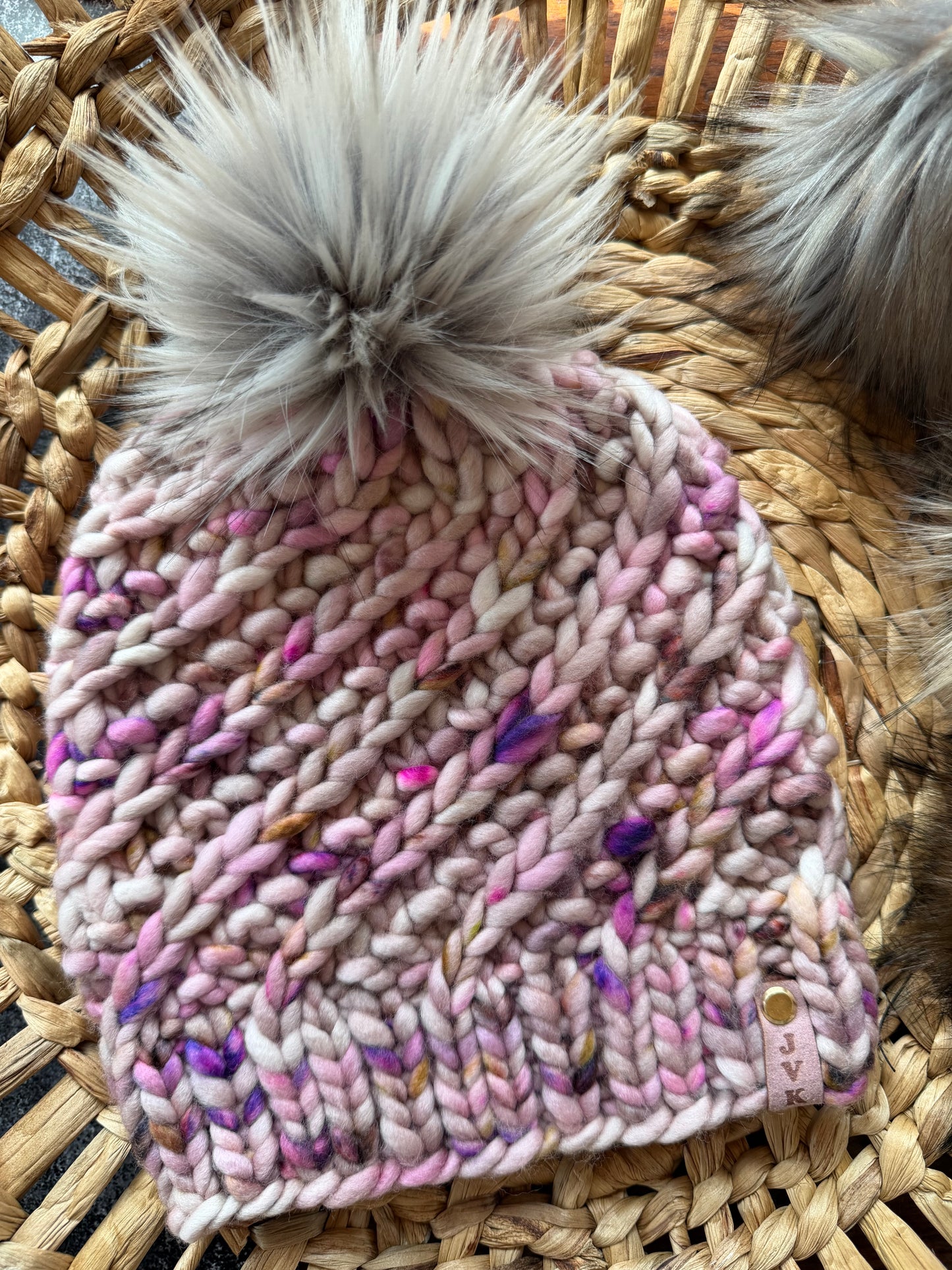 Hand Knit Merino Wool Chunky Beanie