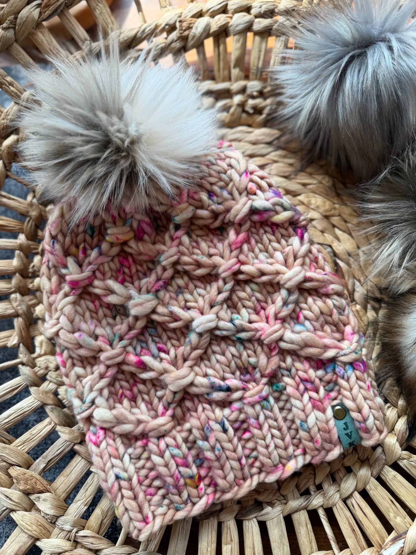 Hand Knit Merino Wool Chunky Beanie SLOUCHY