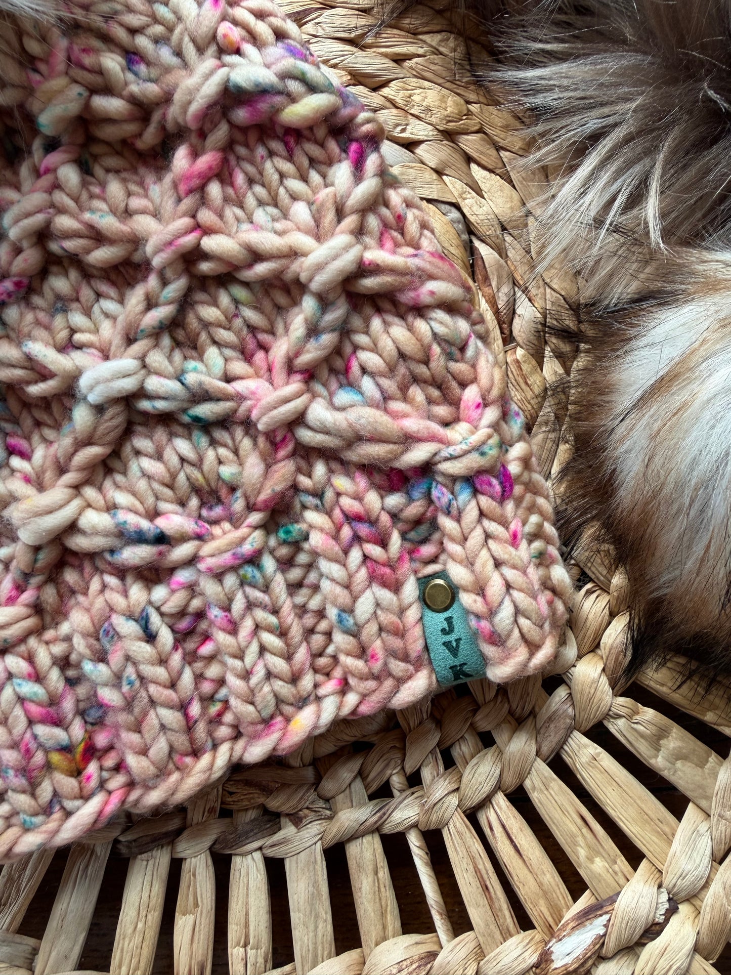 Hand Knit Merino Wool Chunky Beanie SLOUCHY
