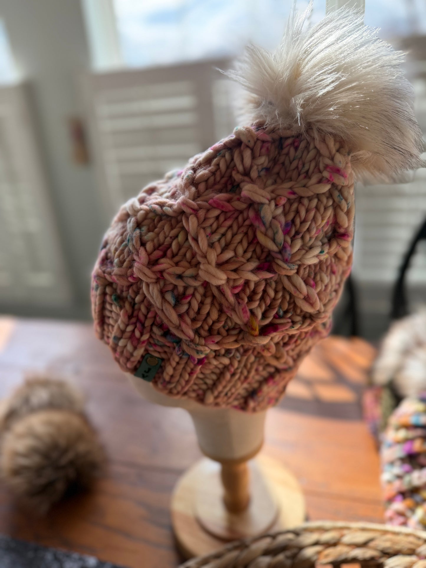 Hand Knit Merino Wool Chunky Beanie SLOUCHY