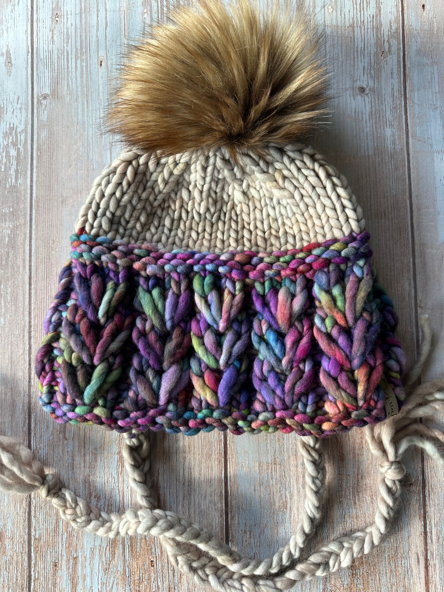 Boho Braided Bonnet Arco Iris