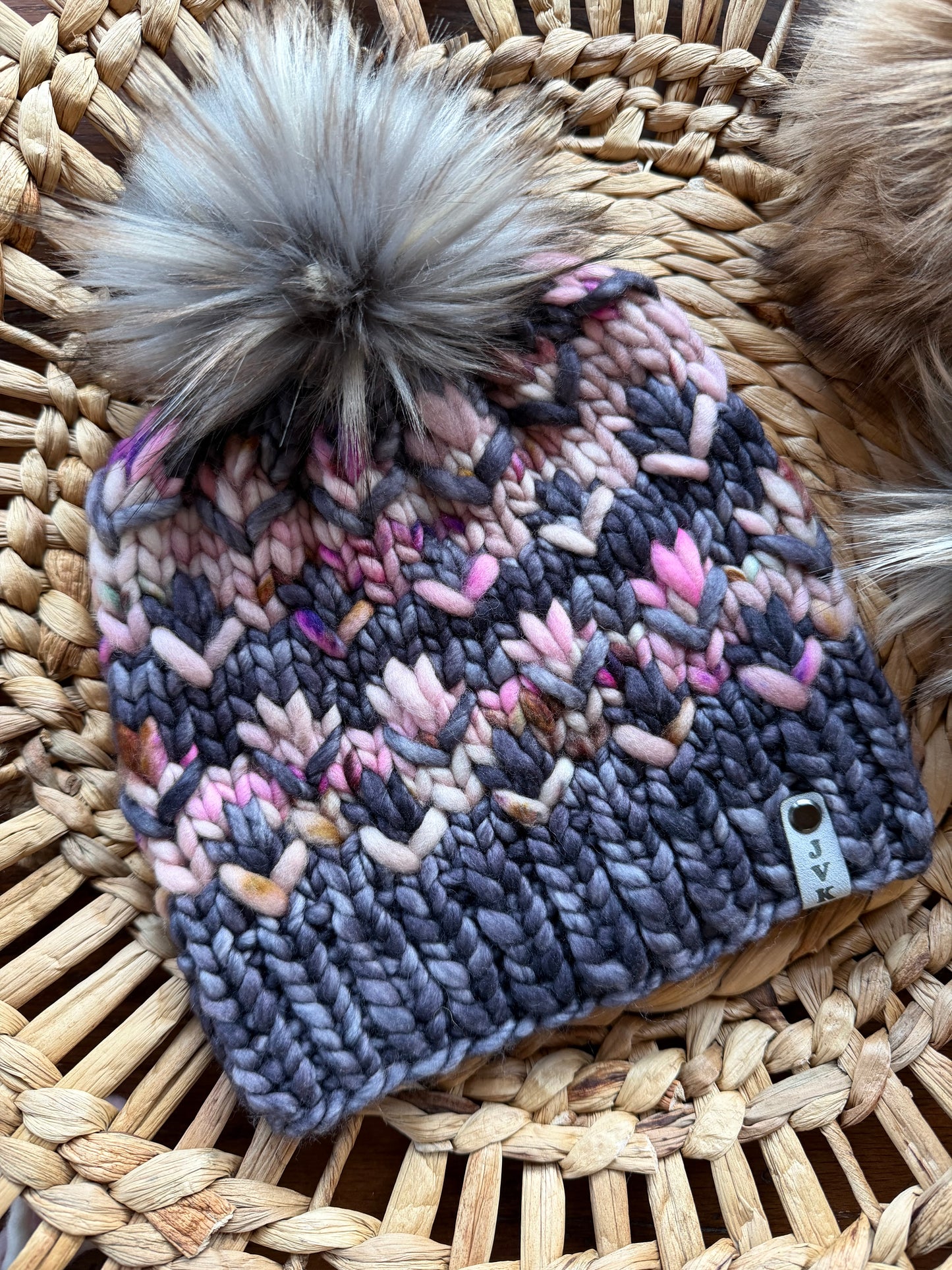 Hand Knit Merino Wool Chunky Beanie