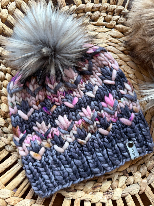 Hand Knit Merino Wool Chunky Beanie