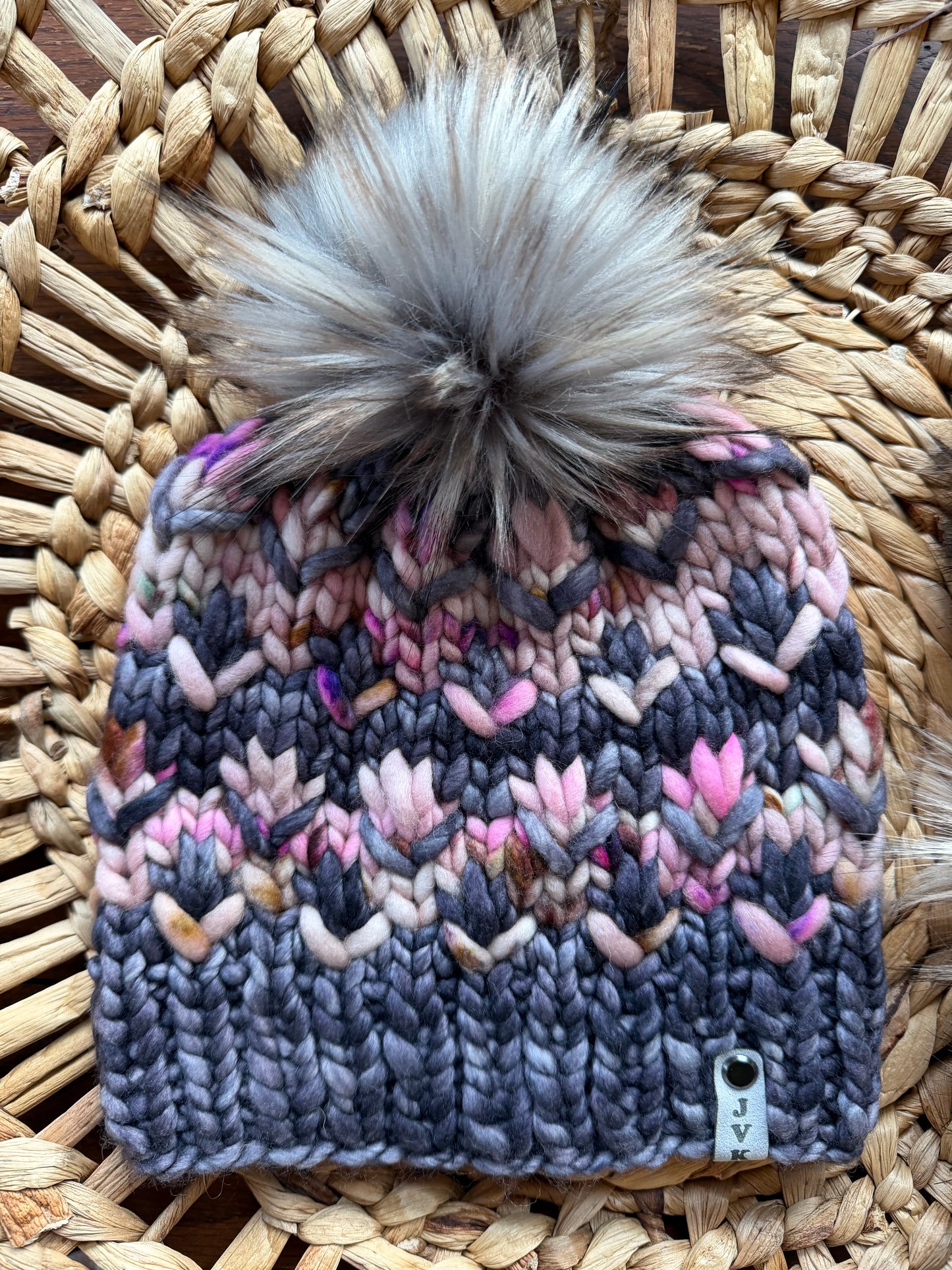 Hand Knit Merino Wool Chunky Beanie